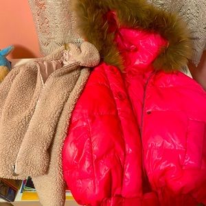 Jacket and zipper sweater